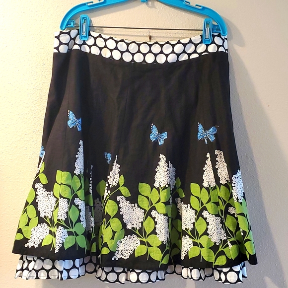 Retro Borderprint Circle Skirt - Picture 2 of 3